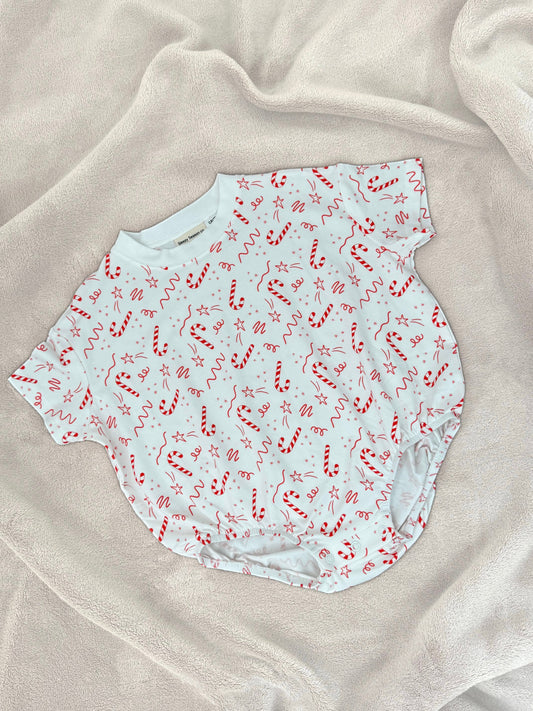 Baby Romper - Candy Cane Lane