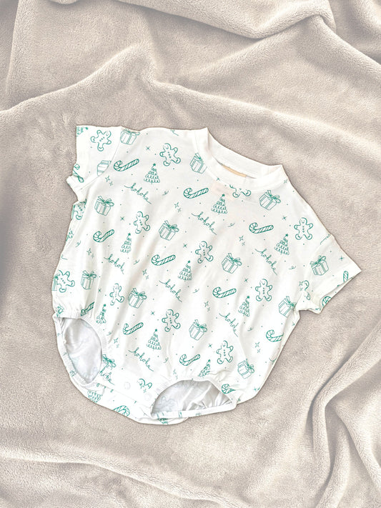 Baby Romper - Mistletoe Mint